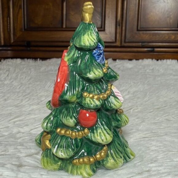 Vintage Coca-Cola Ceramic Santa and Christmas Tree Salt and Pepper Shakers Set - Picture 9 of 15